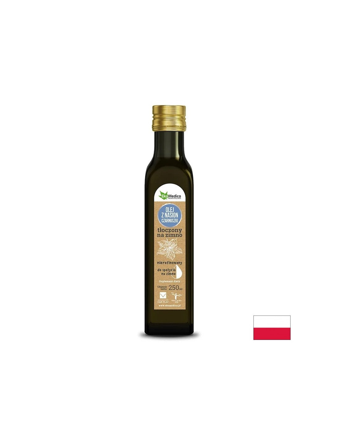 Olej z čierneho rasca za studena, 250 ml