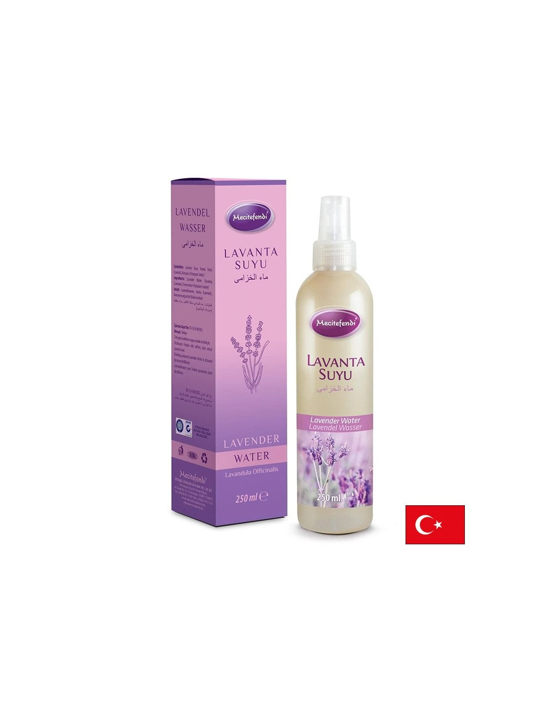 Levanduľová aromatická voda - starostlivosť o pokožku a vlasy, 250 ml