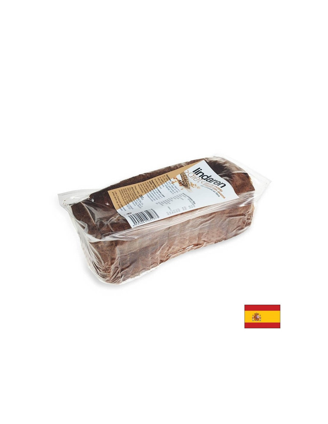 Celý pšeničný chlieb s ovsenými otrúhami - vyrobenými v Španielsku, 260 g, plátky