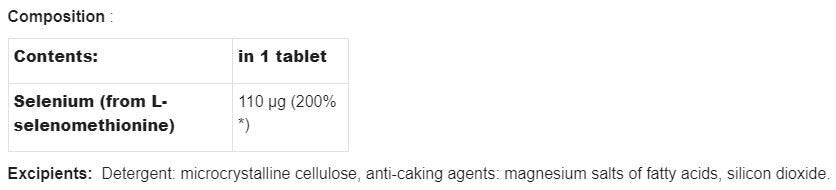 Selén 100 mcg - 120 tabliet