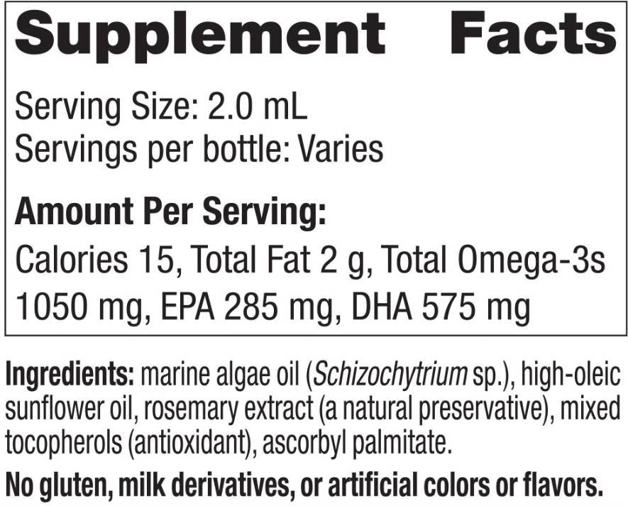 DEA'S DHA | 1050 mg Omega -3 vegetarián - 30 ml