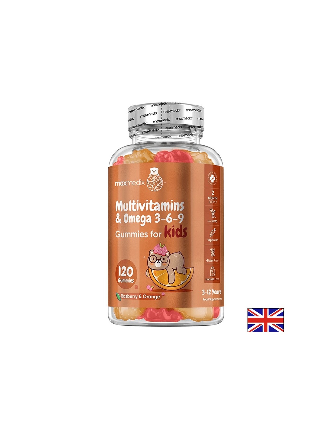 Multivitamíny + Omega 3-6-9 (receptúra pre deti), 120 gélových tabliet