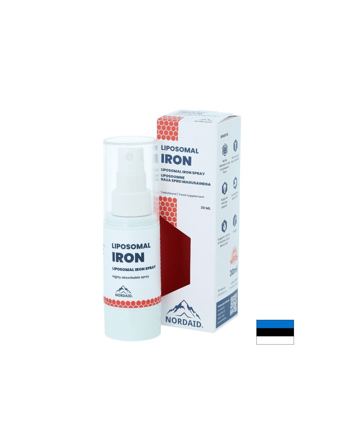 Lipozomálne železo s vysokou absorpciou - anémiou a únavou, perorálny sprej, 30 ml, 200 sprejov