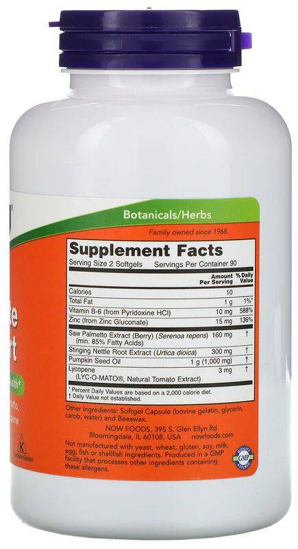 Podpora prostaty - 180 gélových kapsúl