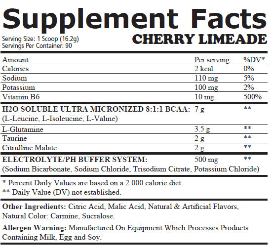 Cryo Cell BCAA 8: 1: 1/90 Serv. - 1 400 kg