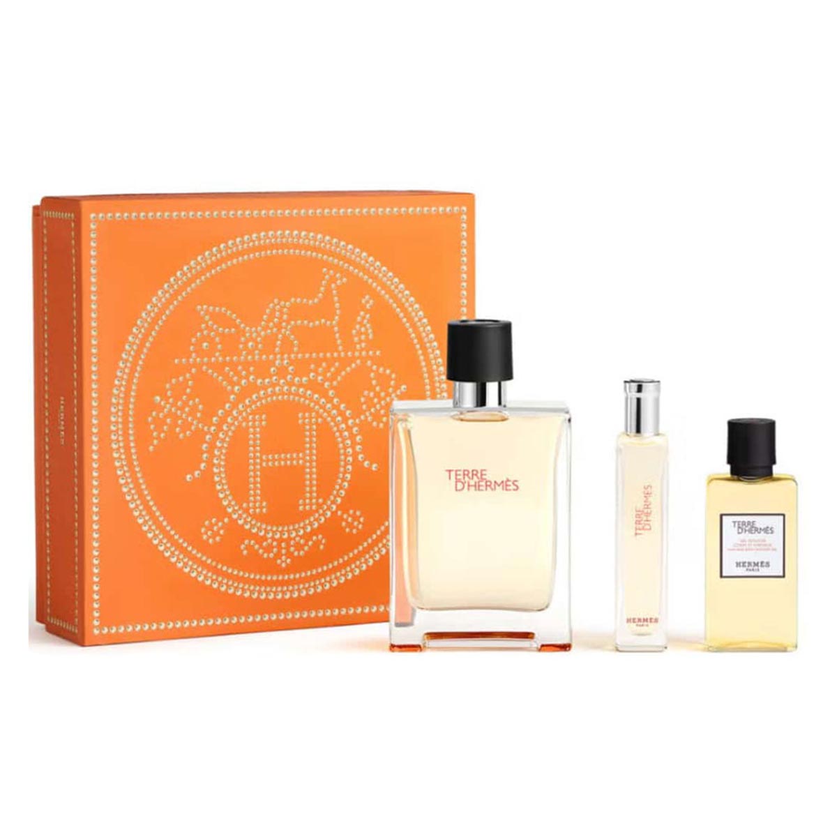 <tc>Hermès</tc> Set Terre Hermes Edt 100 ml gél 40 ml mini 15 ml@