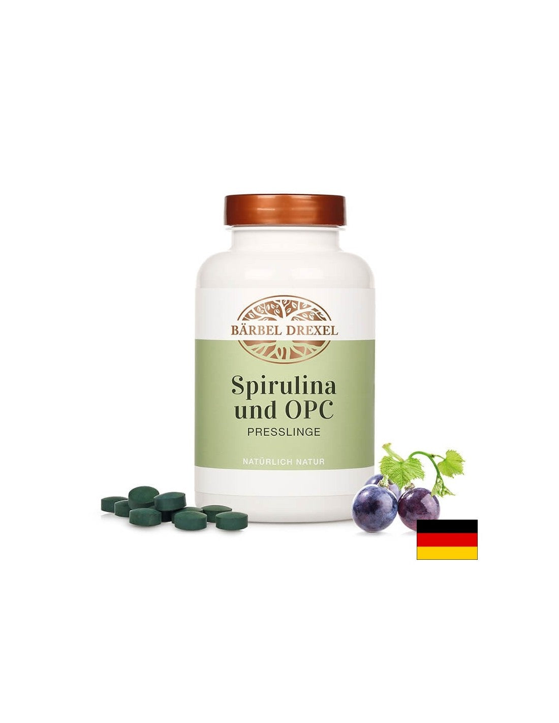 Spirulina a oligomerické proantokyanidíny – antioxidant, posilňovač imunity a energizér, 360 tabliet <tc>Bärbel Drexel</tc>