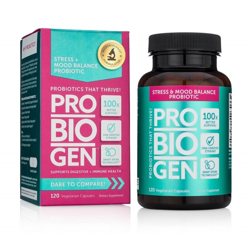 Probiogen Stress & Mood Balance Probiotic - Probiotic 120 capsules - Nutra Best Europe