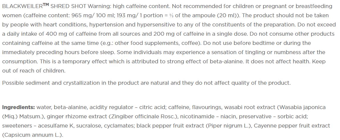 Blackweiler Strch Shots 20x60 ml - 0