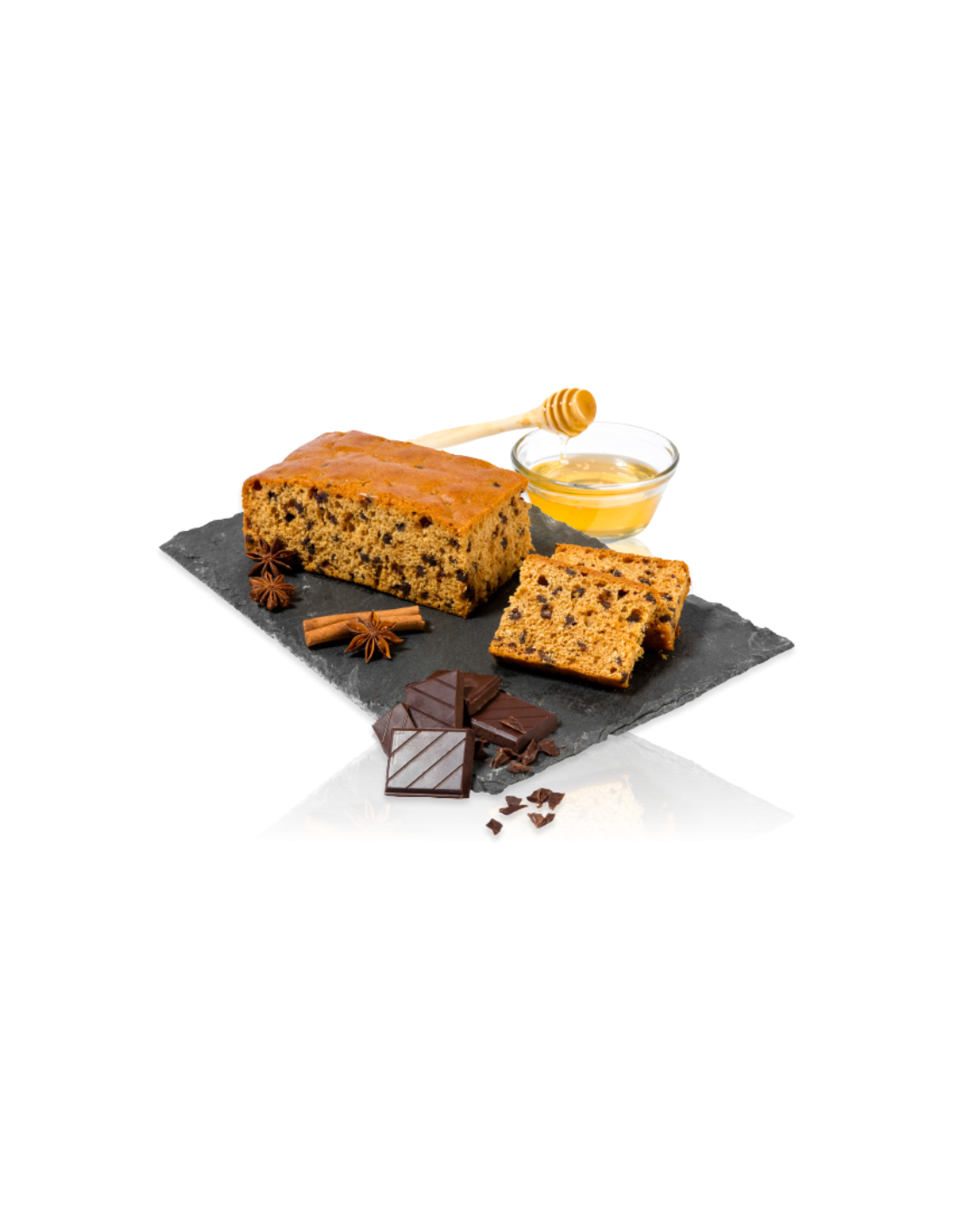 Francúzsky medový chlieb s čokoládovými lupienkami, 40% med, 250 g,