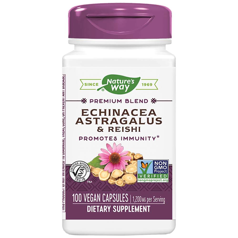 Echinacea a Astragalus & Reishi 400 mg - 100 kapsúl