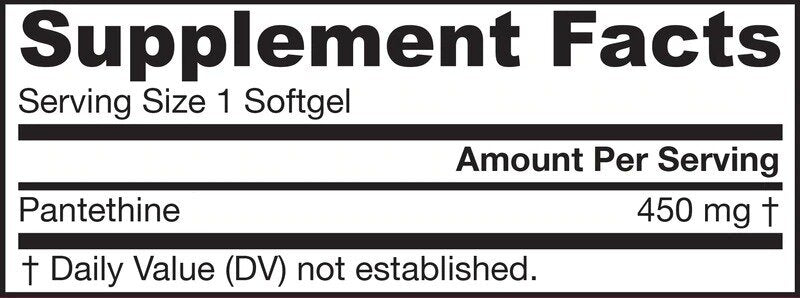 Pantethine 450 mg - 60 gélových kapsúl
