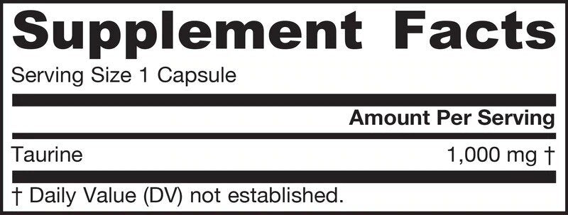 Taurine 1000mg - Таурин 100 Vcaps - Feel You