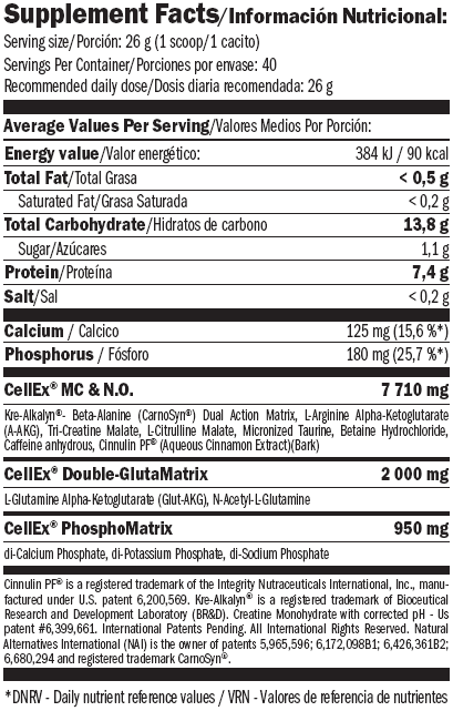 Cellex® Neobmedzený prášok 520G.