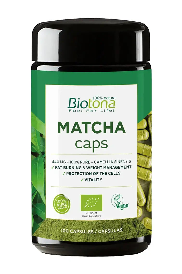 Bio čaj Matcha 440 mg /100 kapsúl, 50 dávok/ <tc>Biotona</tc>