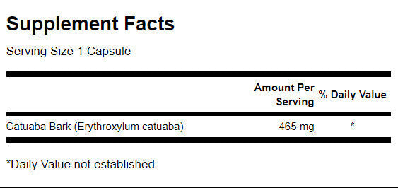 Catuaba Bark 465 mg / 60 čiapky - 0