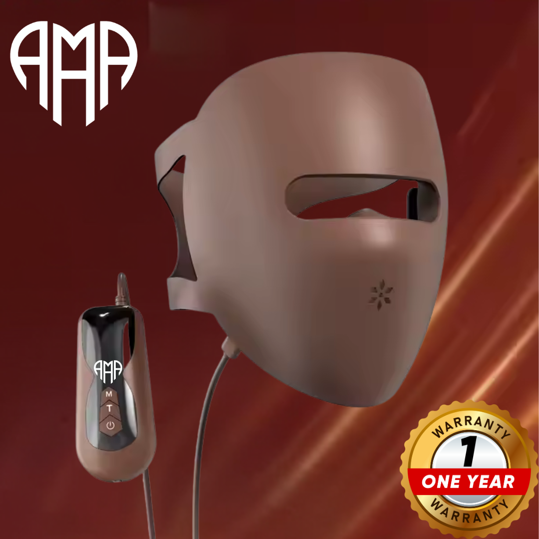 4D LED facial mask with photon therapy - 82 LEDs x 4 types of light - Nutra Best Europe