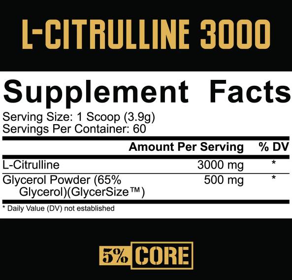 L-citrullín 3000 | S GlyceRze ™ - 234 gramov