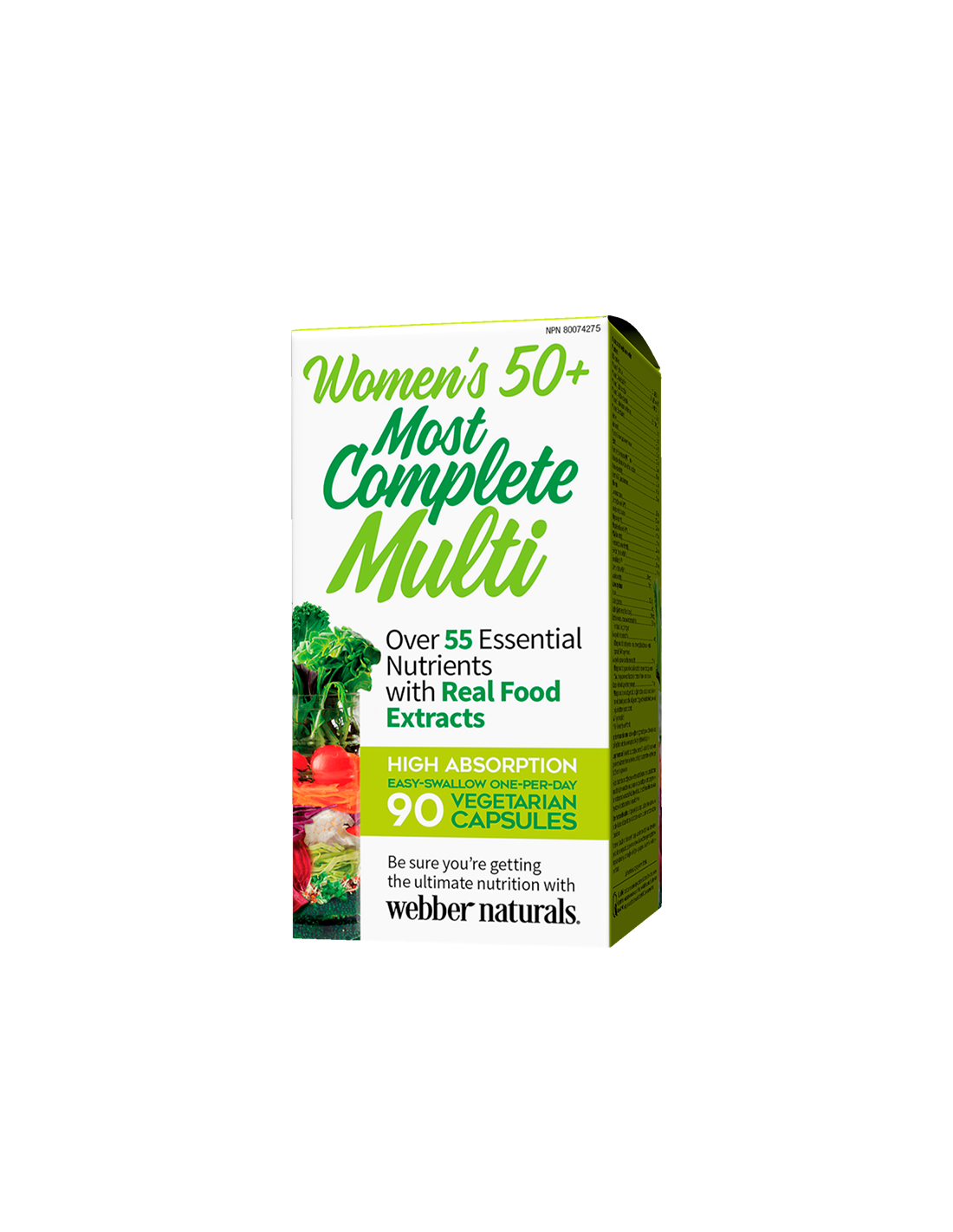 Multivitamíny pre ženy 50+ – ženské najkompletnejšie kapsuly Multi 50+, 90 V <tc>Webber Naturals</tc>