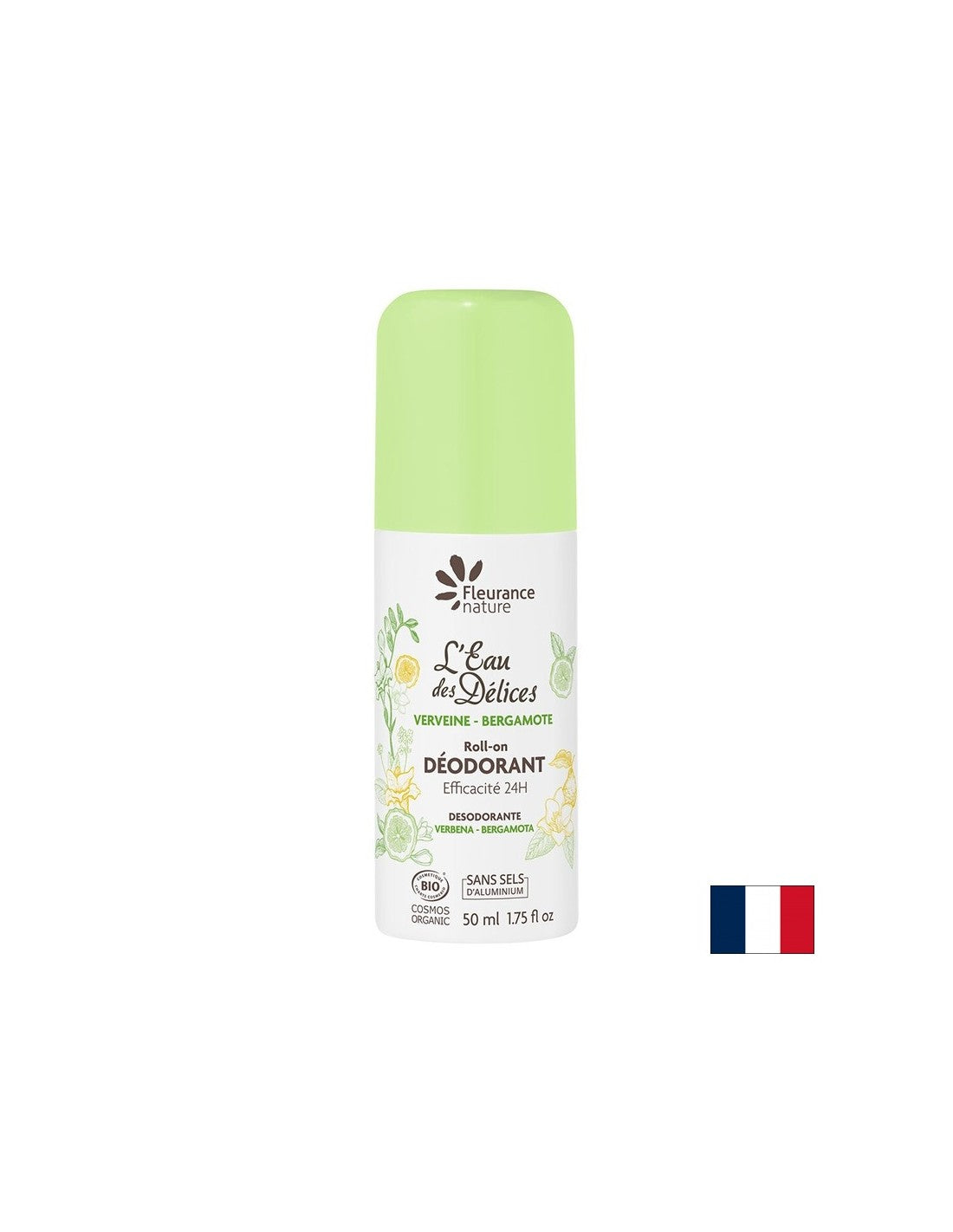 Roll-on Deodorant s Verbena a Bergamot Water, 50 ml fleurancia príroda