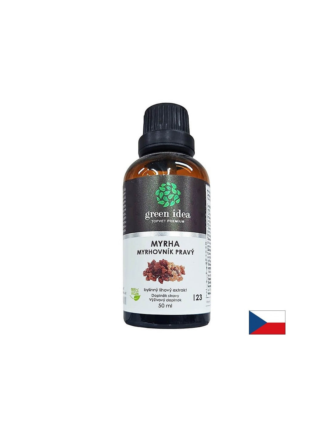 Imunita a zdravé srdce - myrRh (živica) + vitamín C, 50 ml tinktúry
