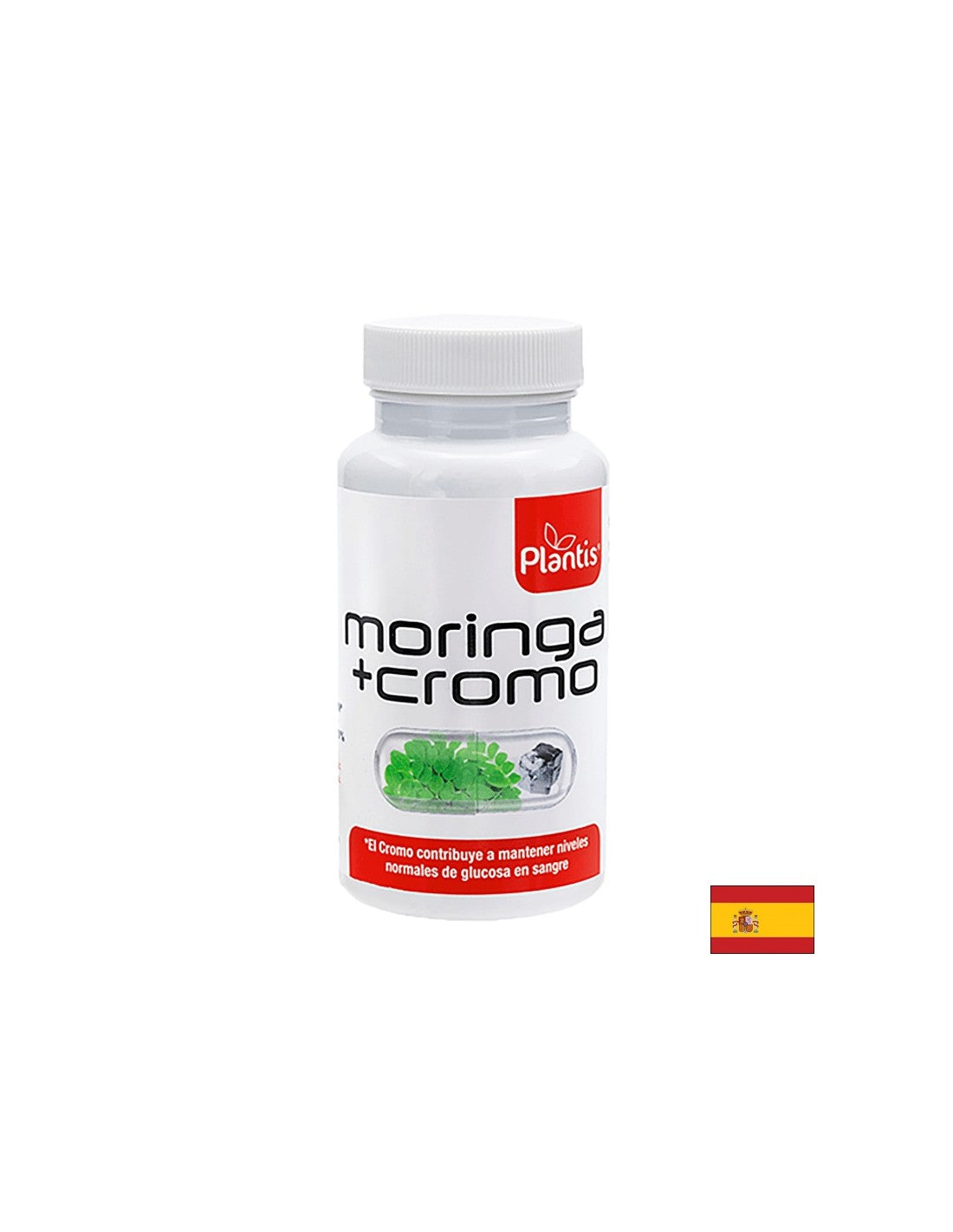 Strata hmotnosti a kontrola chuti do jedla - Moringa 500 mg a chróm 40 µg - Moringa + Cromo Plantis®, 60 kapsúl