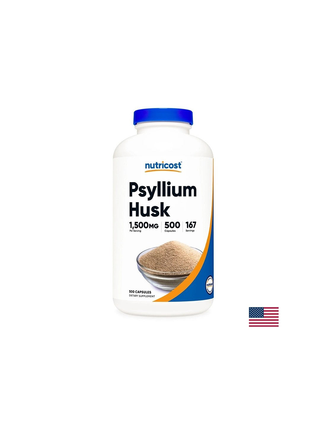 Zápcha - psyllium (šupka), 500 kapsúl