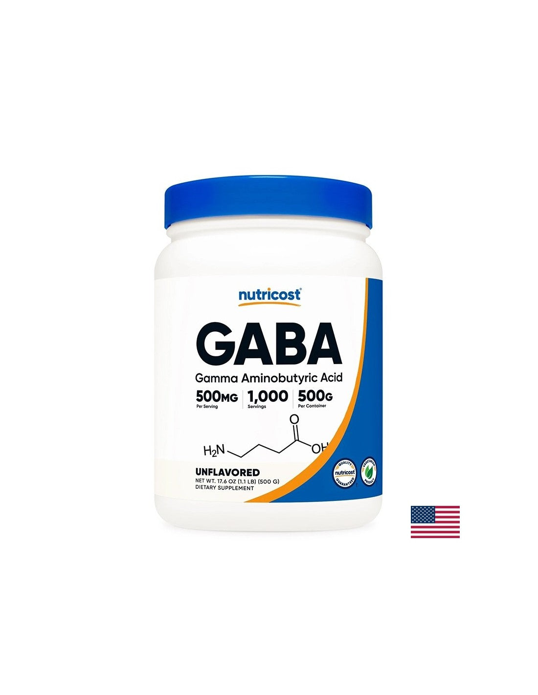 Stres a dobrá nálada - GABA (kyselina gama -aminobutylová), 500 g prášku