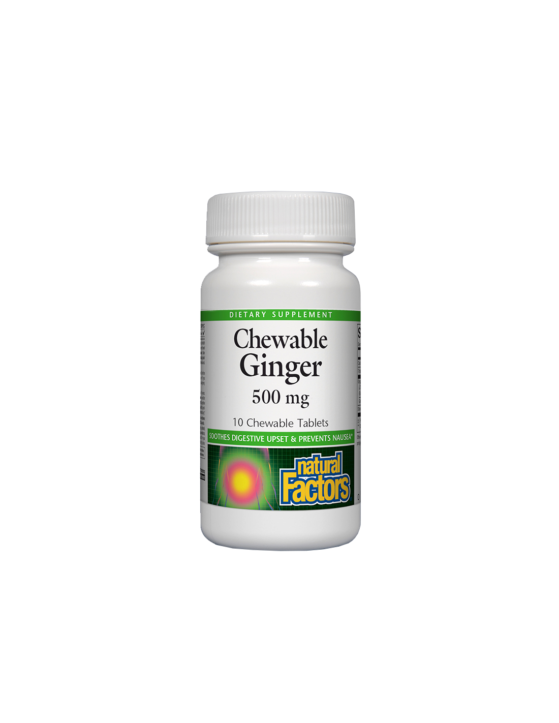 Žuvateľný zázvor 500 mg - 10 žuvacích tabliet