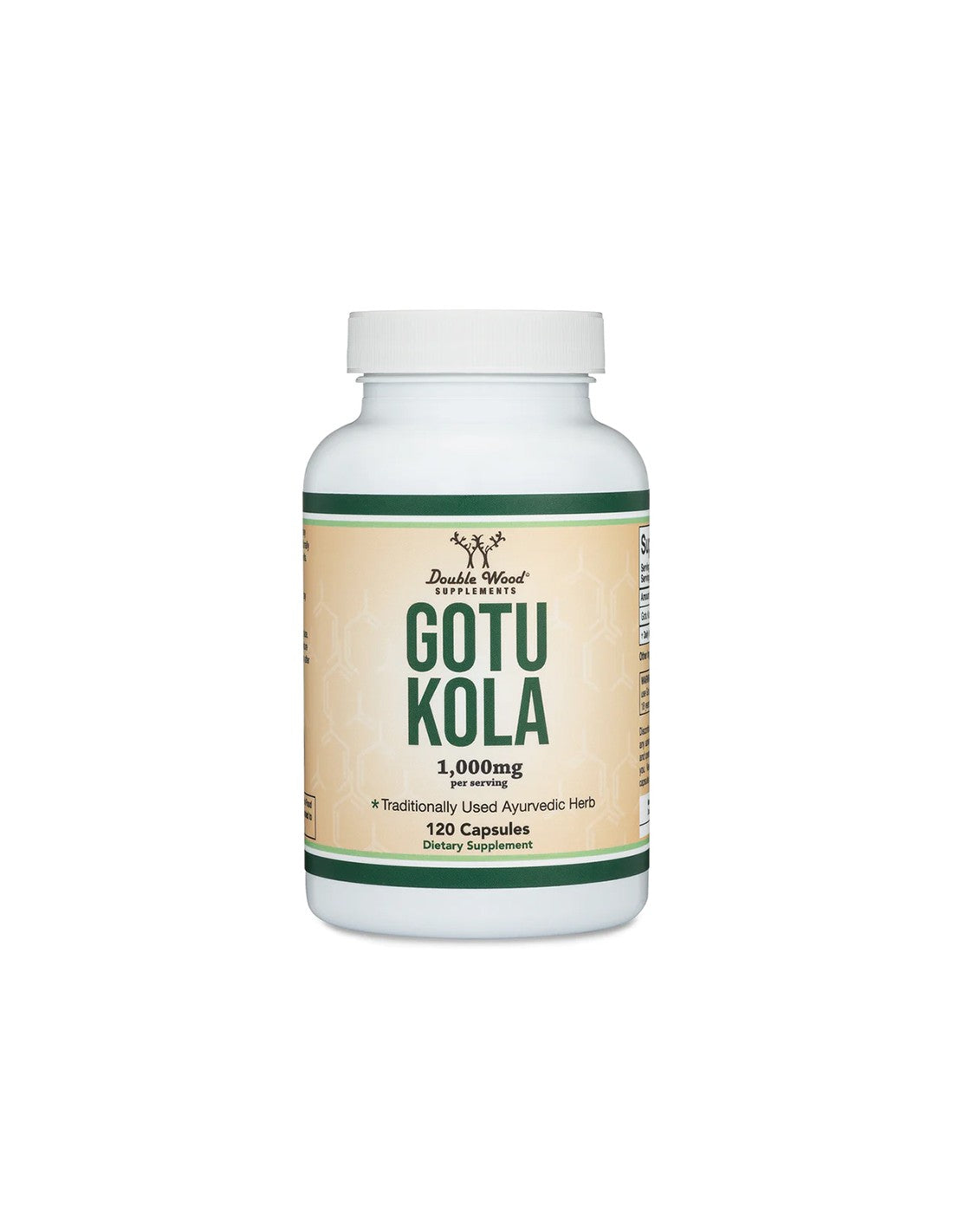 Gotu Kola - Cirkulácia, krásna pokožka, zdravie mozgu, 500 mg, 120 kapsúl počas 2 mesiacov