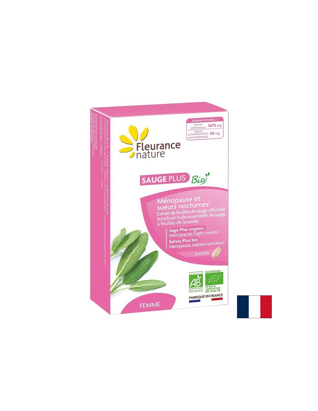 Pre menopauzu a nadmerné potenie - Salvia+, 500 mg x 15 tabliet