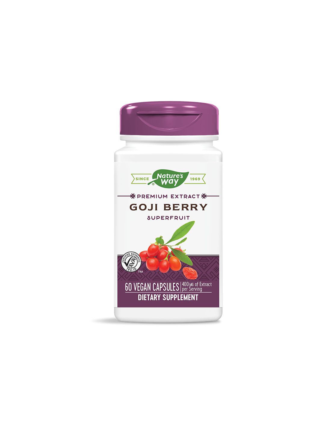 Goji Berry - Prémiový extrakt - imunita a vitalita, 500 mg, 60 kapsúl