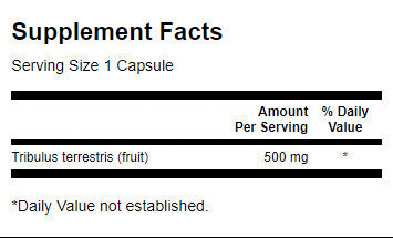 Ovocie s plným spektrom tribulus 500 mg - 90 kapsúl