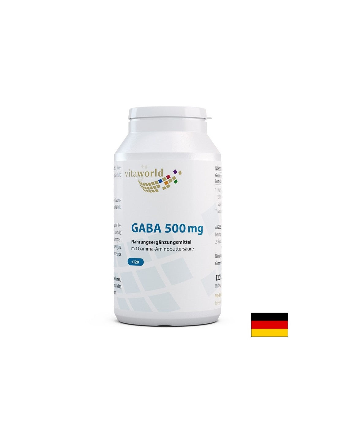 Na relaxáciu nervového systému - GABA (kyselina gama -aminobutylová), 500 mg x 120 kapsúl