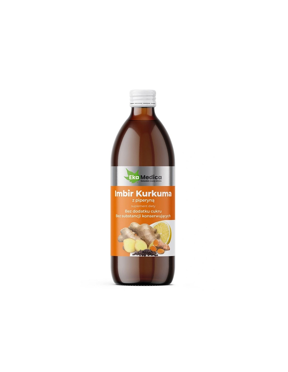 Zázvor a kurkuma s čiernym korením - Gastrointestinálne a zdravie pečene, 500 ml, 10 alebo 20 porcií