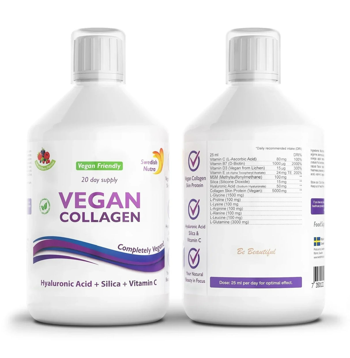 Tekutý vegánsky kolagén 5 000 mg x 500 ml