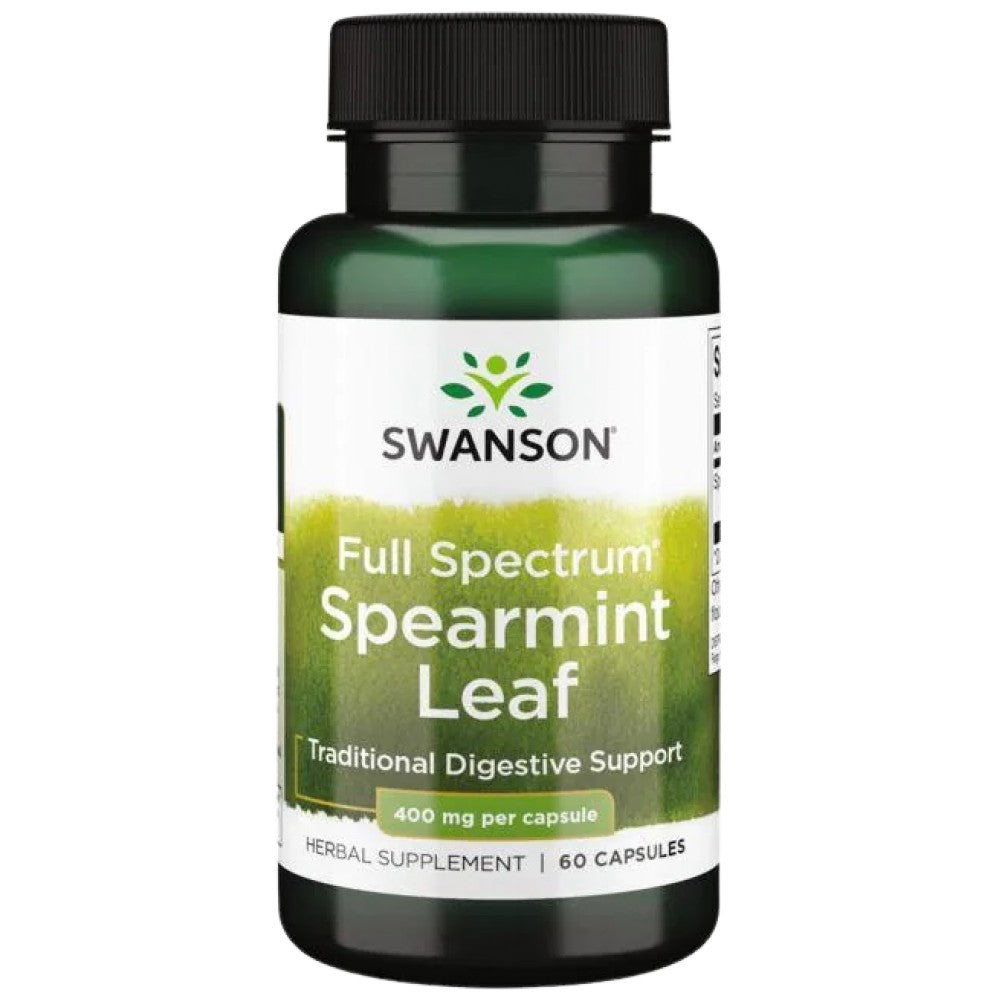 Celé spektrum Spearmint Leaf 400 mg 60 kapsuly