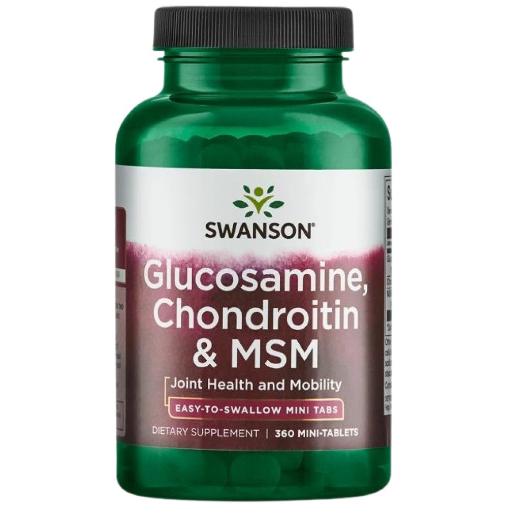 Glukozamín, chondroitin a MSM | Mini tablety - 360 tabliet