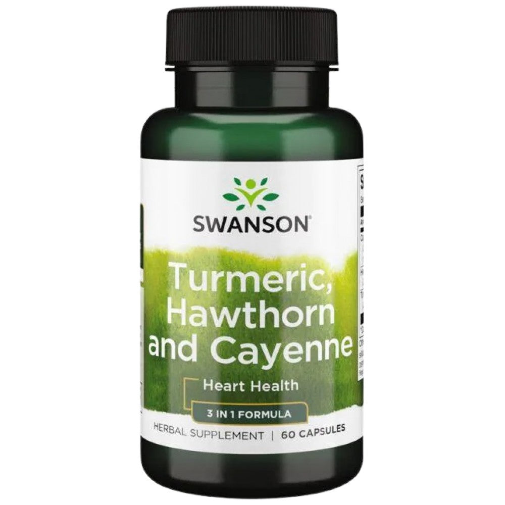 Kurkuma, kapsuly Hawthorn a Cayenne 60
