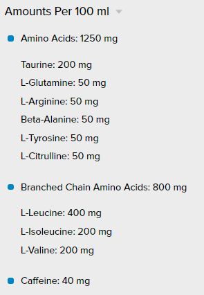 Amino energetika + elektrolyty/250 ml