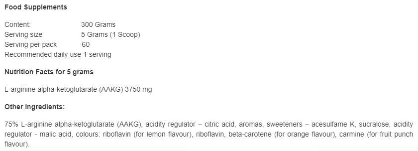 AAKG XPLODE - 300 gramov