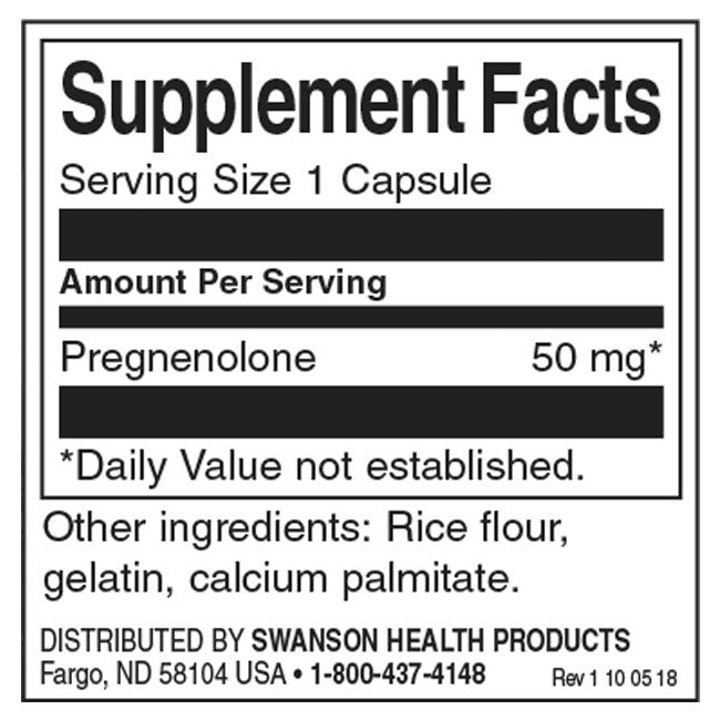 Pregnenolón - super pevnosť 50 mg. / 60 čiapky - 0