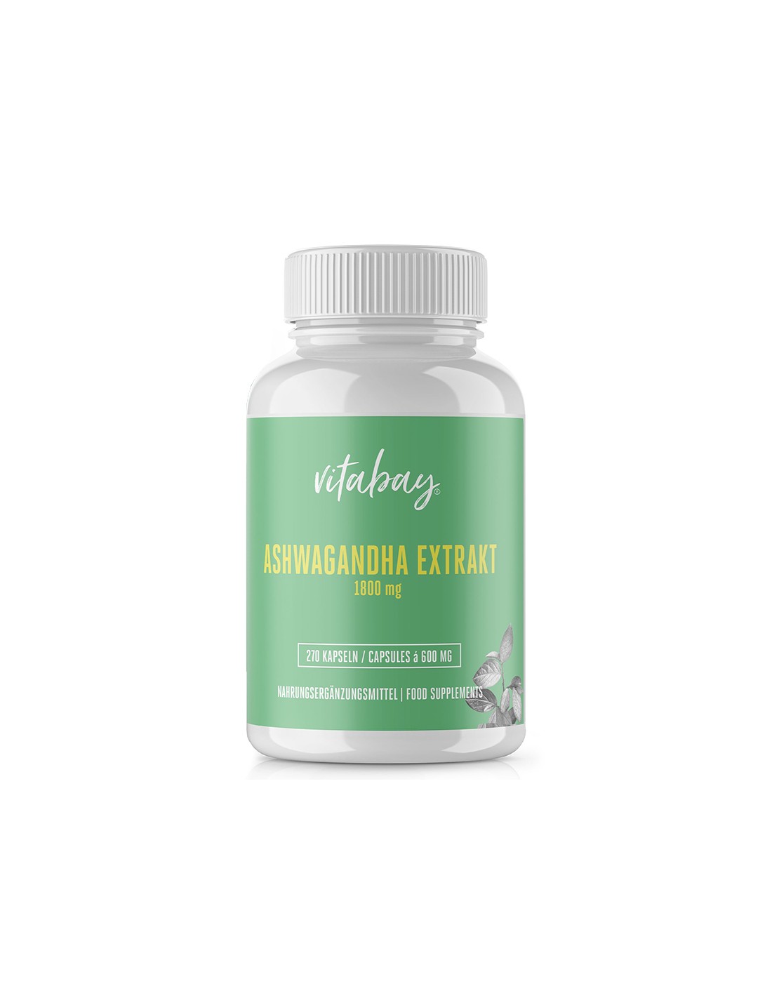 Stres a dobrá nálada - Ashwagandha, kapsuly 600 mg x 270