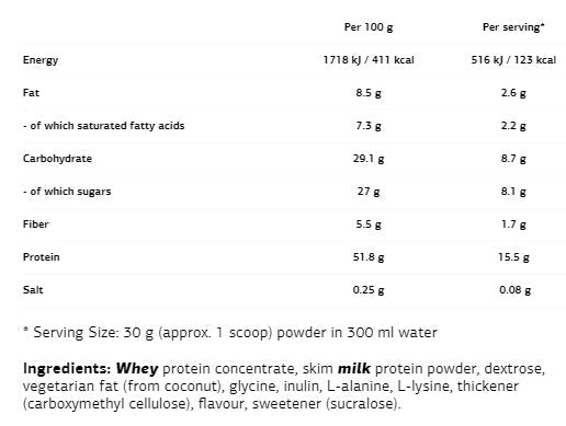 Proteínový kokteil - 0,500 kg
