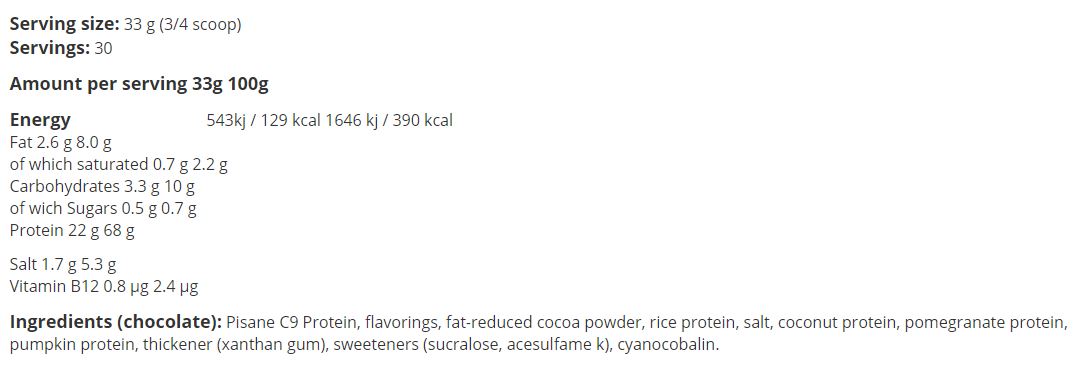 100% vegánsky proteín - 1,00 kg