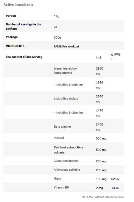 Sláva pred tréningom - 0,300 kg