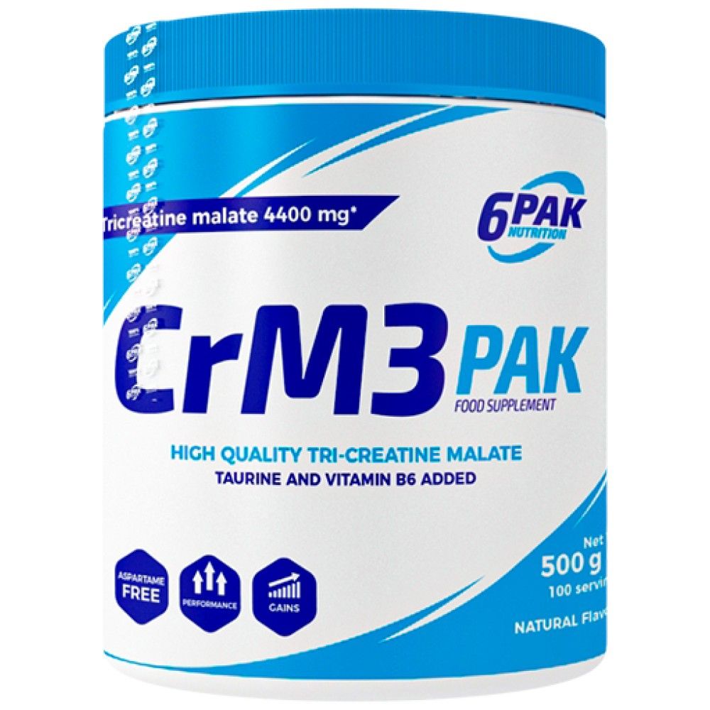 CRM3 PAK (Tri -Creatine Malate + Taurín) - 500 gramov