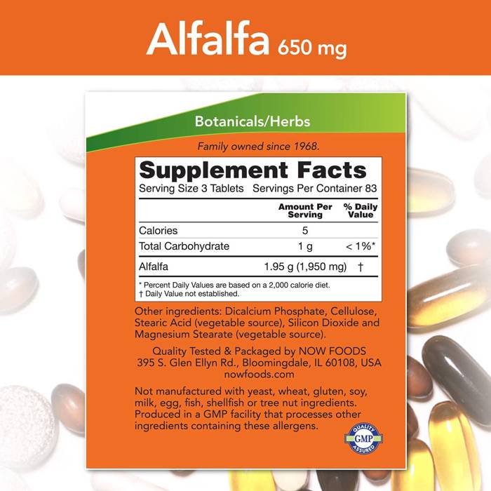 Alfalfa 650 mg - 500 tabliet