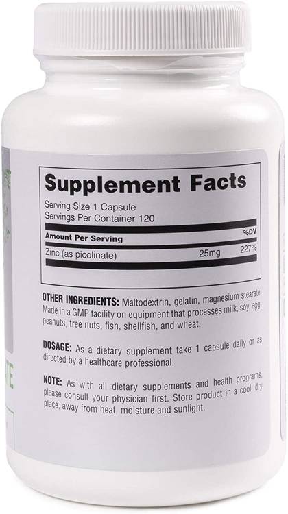 Zinok pikolinát 25 mg 120 kapsúl