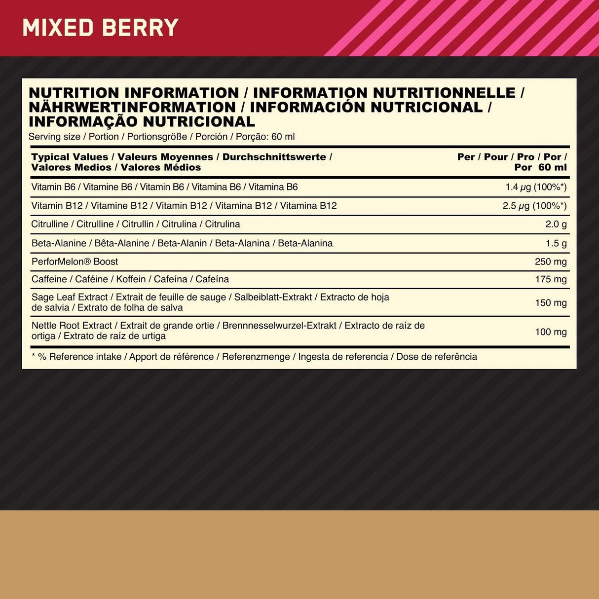 Zlatý štandardný výstrelok pred tréningom / 12 x 60 ml